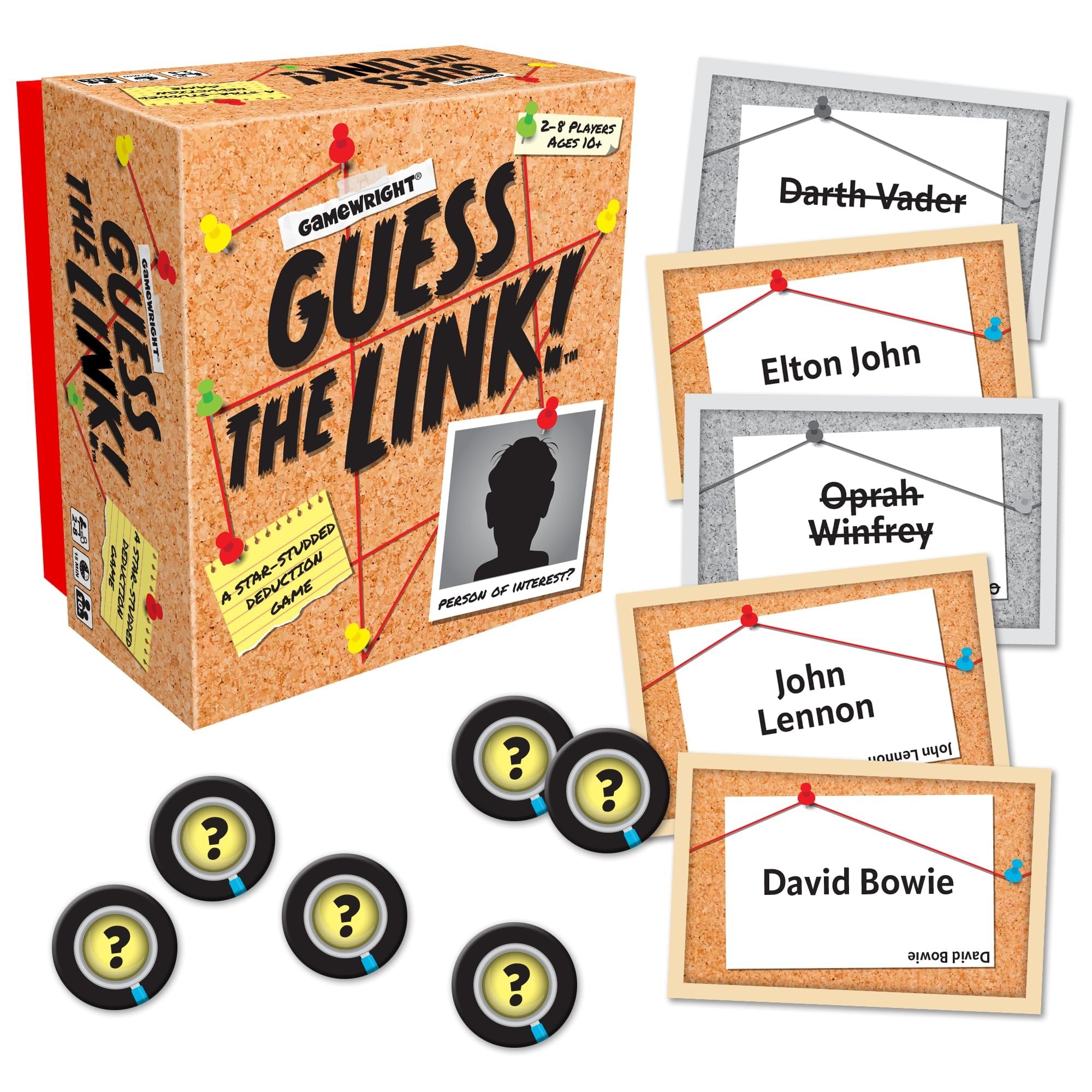 Gamewright - Guess The Link, A Star-Studded Deduction Game - Card Game for Kids - Ages 10 and Up - Perfect for Family Game Night!