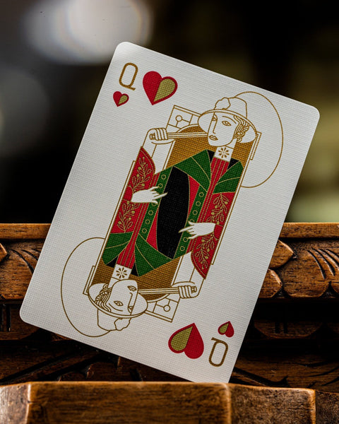 theory11 Tavern on the Green: Red Edition Premium Playing Cards, Poker Size Standard Index