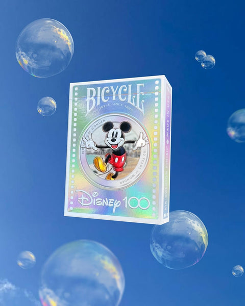 BIcycle Disney Limited Edition 100 Year Anniversary Playing Cards - Holographic Foil - Features 20+ Iconic Disney Characters
