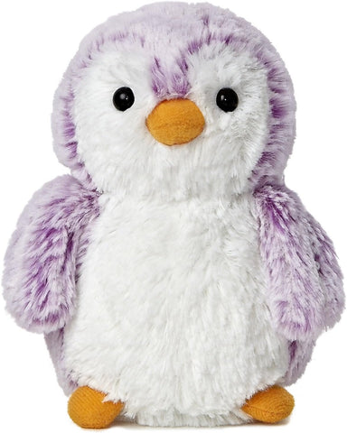Aurora® Playful Pompom Penguin™ Brights Stuffed Animal - Vibrant Companions - Endless Fun - Violet 6 Inches