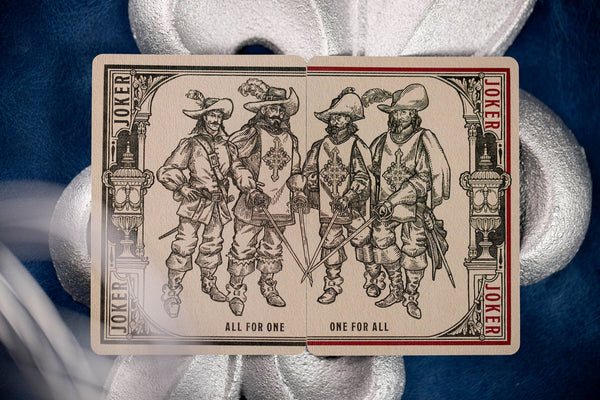 Kings Wild Project 3 Musketeers Premium Playing Cards - Limited Edition, Poker Size Custom Index