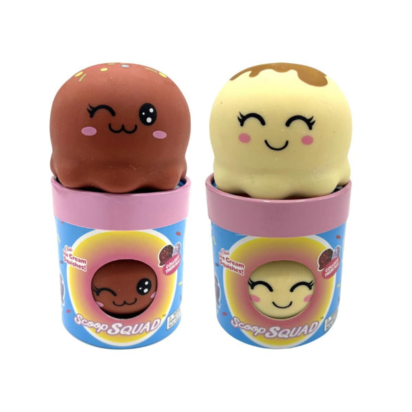 2 Pack Scoop Squad Squishy Ice Cream Scoops- Suzie and Charlie