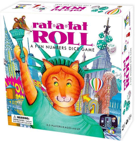 Gamewright Rat-A-Tat Roll Dice Game | 2-5 Players, Ages 6-15
