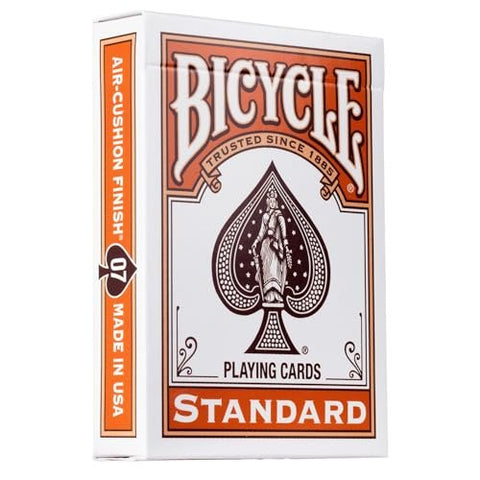 Bicycle Color Series #7 Pumpkin Orange Playing Cards, Poker Size Standard Index