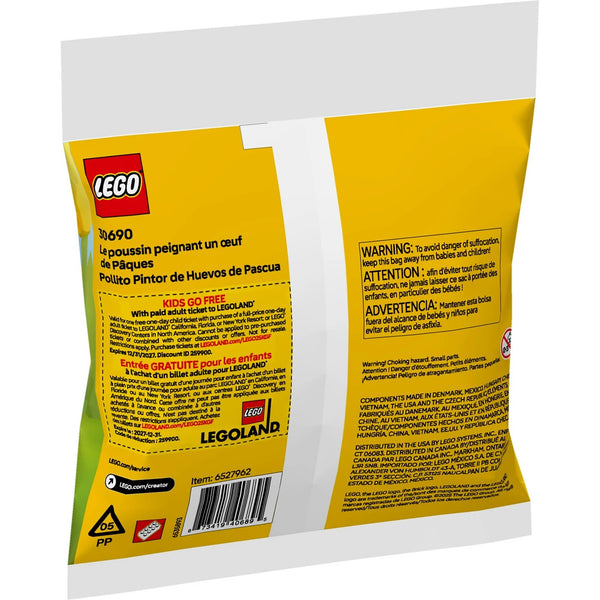 LEGO Creator Easter Egg Chick Painting Fun - Building Kit with Chick and Egg - Great Easter Basket Stuffer - 30690