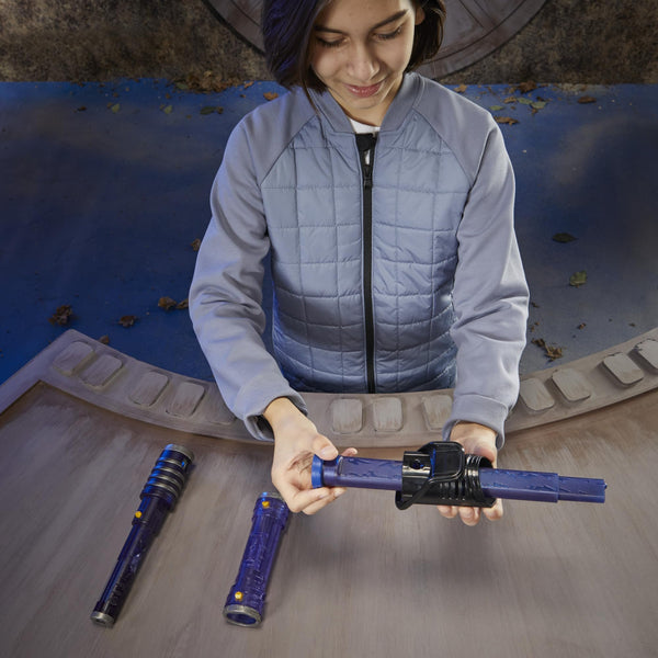 STAR WARS Lightsaber Forge Kyber Core, Officially Licensed Green Customizable Electronic Lightsaber, Roleplay Toys, Halloween Costumes & Accessories for Boys & Girls