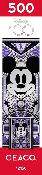 Ceaco - Disney's 100th Anniversary - Deco-Luxe Mickey - 500 Piece Jigsaw Puzzle