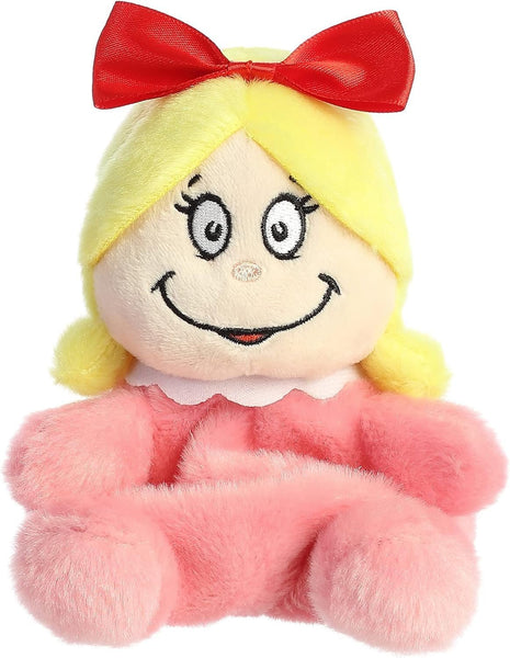 Aurora Palm Pals Christmas Plush 2 Piece Bundle, Santa Grinch and Cindy Lou Who