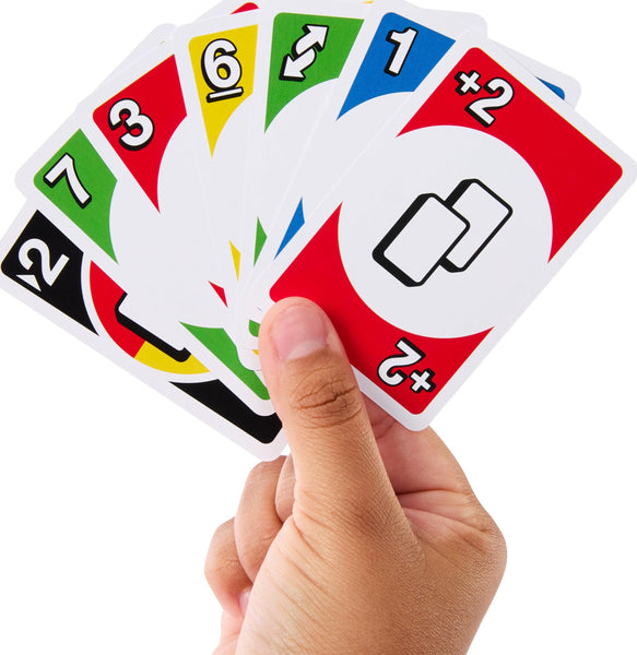 Mattel Games DOS Second Edition Uno Card Game with Updated Rules, HNN01, 2-4 Players Ages 7+