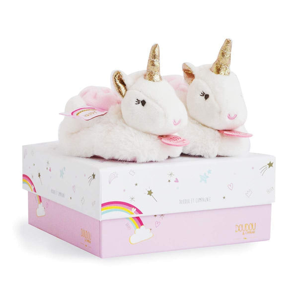 Dou Dou et Compagnie Unicorn - Booties with Rattle - 6-12 Months