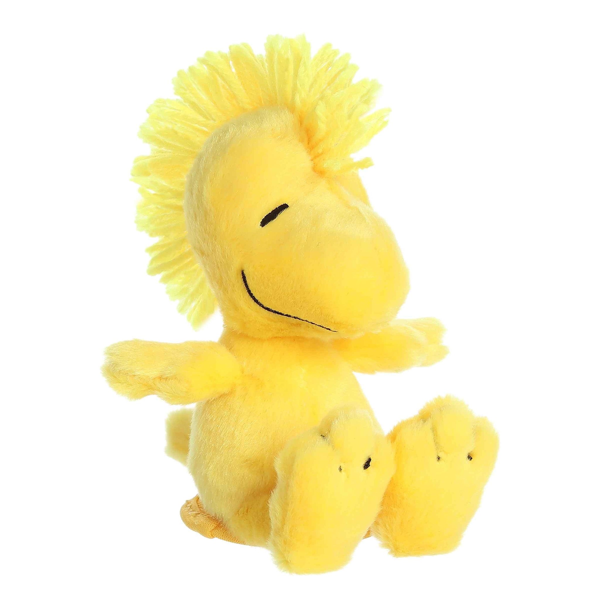 Aurora® Timeless Peanuts® Shoulderkins™ Woodstock Stuffed Animal - Classic Characters - Lasting Memories - Yellow 5 Inches