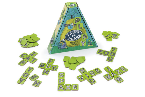 Bananagrams - Pairs In Pears 2.0 - Pairing Fun With Words and Patterns, 1-4 Players Ages 6+