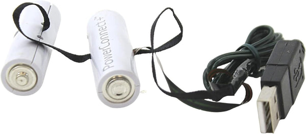 Kurt Adler USB PowerConnect+ 2 "AA Battery Converter, 18-Inch Lead Wire, Indoor Use Only