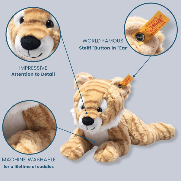 Steiff Soft Cuddly Friends Toni Tiger, 12" Plush Toy