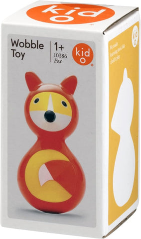 Kid O Wobbles Fox - Action Animal Toy Figure, Forest Theme, Multi-Colored Plastic, 12+ Months