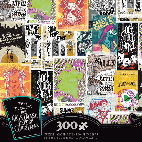 Ceaco - Disney - Tim Burton's The Nightmare Before Christmas - Collage - 300 Piece Jigsaw Puzzle