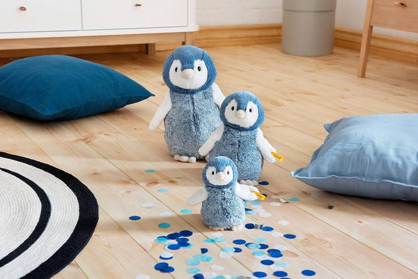 Steiff Paule Penguin, Premium Penguin Stuffed Animal, Penguin Toys, Stuffed Penguin, Penguin Plush, Cute Plushies, Plushy Toy for Girls Boys and Kids, Soft Cuddly Friends (Blue, 9")