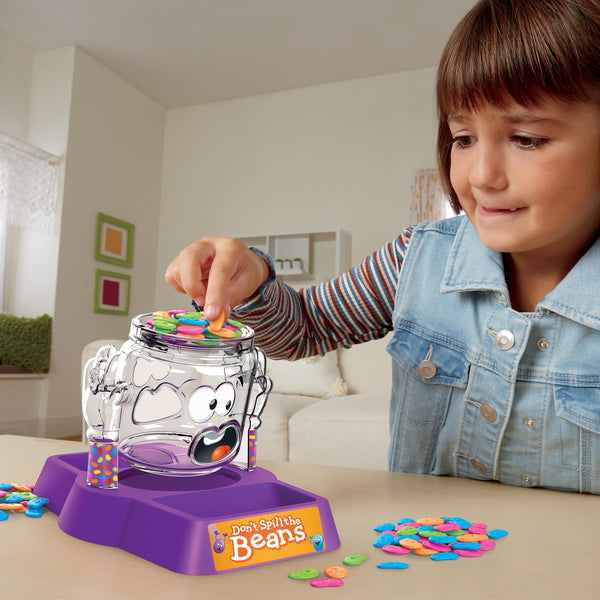 Hasbro Gaming Don't Spill The Beans - The Bean-Balancing, Jar-Tipping Game, 2 Players Ages 3+