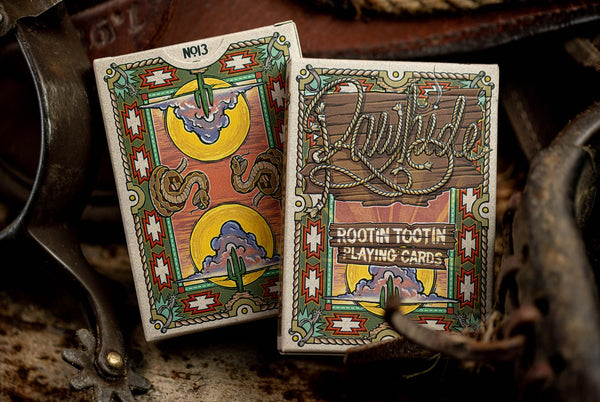 Kings Wild Project Rawhide Luxury Playing Cards - Standard Edition, Poker Size, Custom Index, Hand-Illustrated Western Collectible Deck