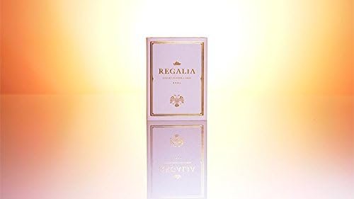Shin Lim Regalia White Luxury Playing Cards - Poker Size, Gold-Foil Finish, Cartamundi Fine Linen Stock