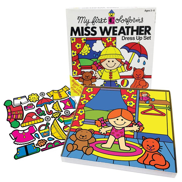 Colorforms My First Colorforms Miss Weather Dress Up Set - Classis Re-Usable Re-Stickable Sticker Set