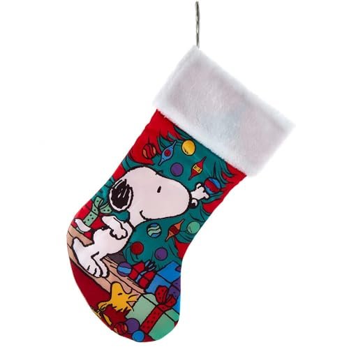Peanuts Kurt Adler 19-Inch Snoopy Decorating Christmas Tree Stocking