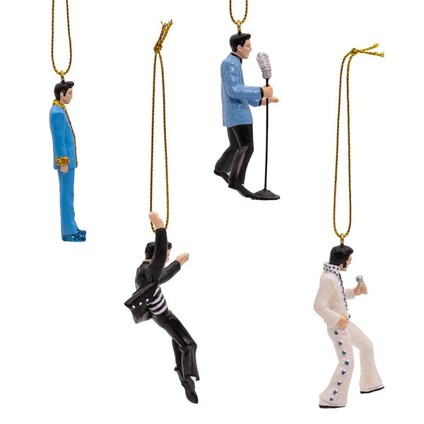 Kurt Adler 4pc Elvis Presley? Miniature Ornaments