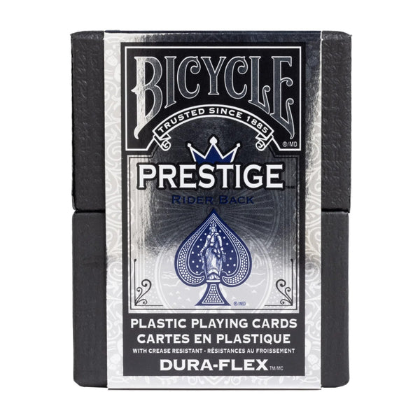 Bicycle Prestige Rider Back Plastic Dura-Flex Playing Cards - Set of 2 Decks, 1 Blue & 1 Red