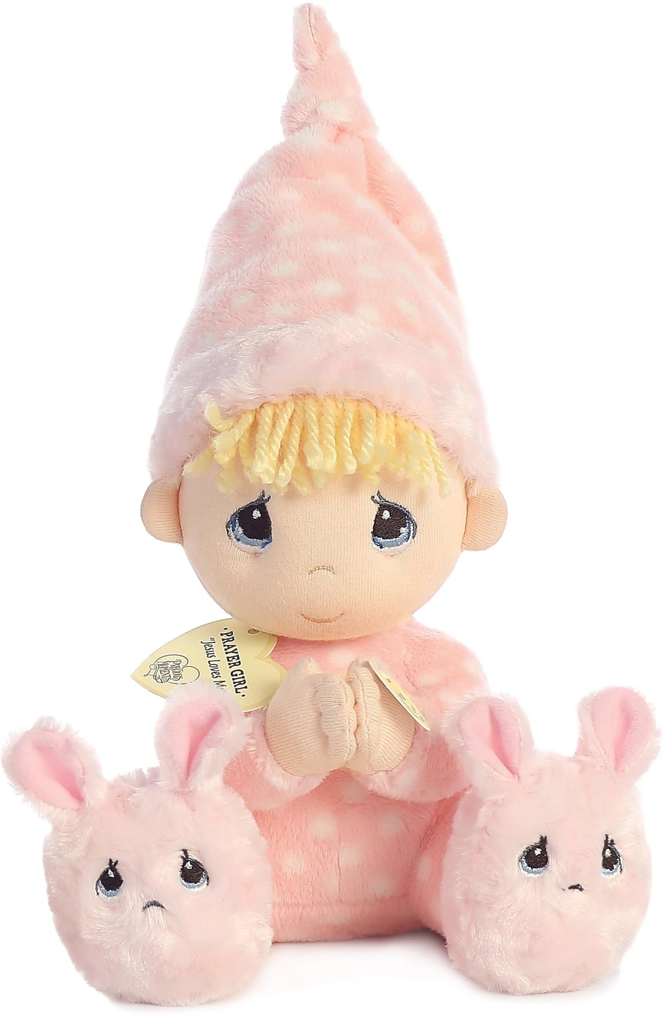 Aurora® Inspirational Precious Moments™ Precious Prayer Girl Stuffed Animal - Cherished Memories - Enduring Comfort - Pink 9.5 Inches