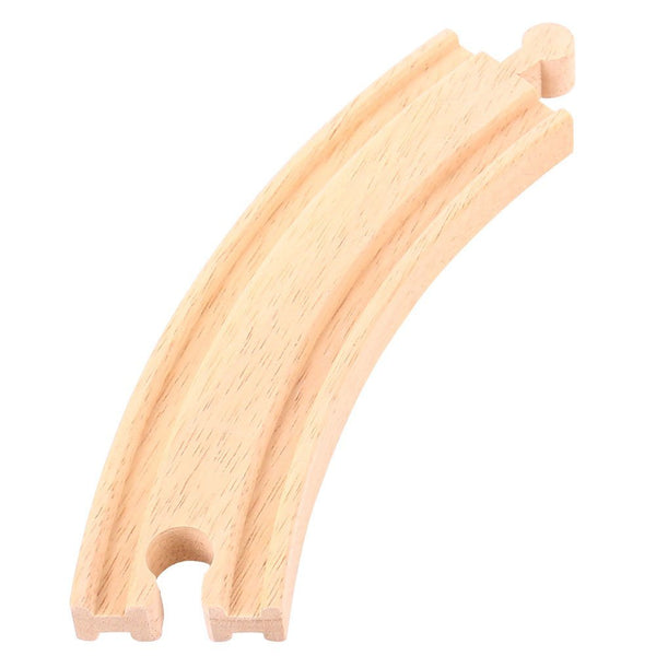 Bigjigs Rail Long Curves (Pack of 4) - Other Major Wooden Rail Brands are Compatible
