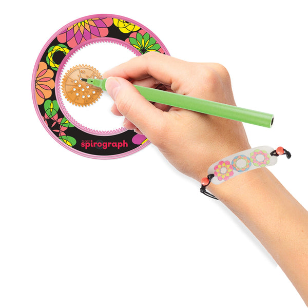 Spirograph Shrink Charms, Friendship Bracelet Kit, Bracelet Making Kit for Girls, Arts and Crafts for Kids, Drawing Kit, Girls Bracelet, for Kids, Ages 8+