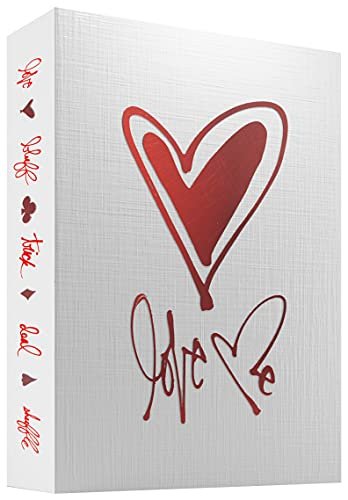 theory11 Love Me Premium Playing Cards, Red - Hand Illustrated, Sustainably Produced