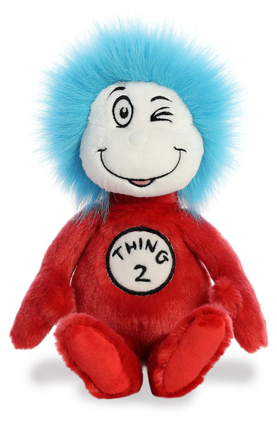 Aurora® Whimsical Dr. Seuss™ Thing Two Stuffed Animal - Officially Licensed Plush for Imaginative Play - Perfect for Kids and Adults - Red 12 Inches