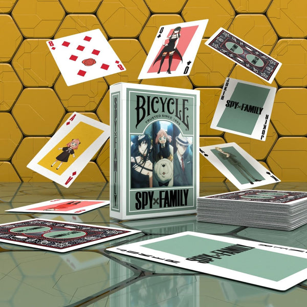 Bicycle Spy Family Collectible Standard 52 Deck of Cards, Poker Size, Anime Cartoon Gifts, Family & Kids Card Game Night