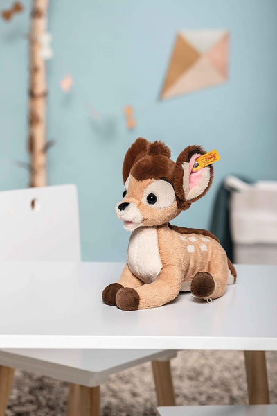 Steiff Disney Bambi, 12" Soft Cuddly Friends Plush Toy