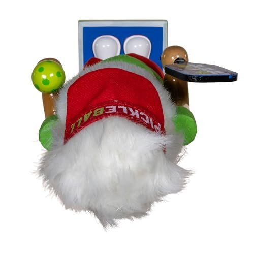 Kurt Adler 12-inch Wooden Pickleball Nutcracker