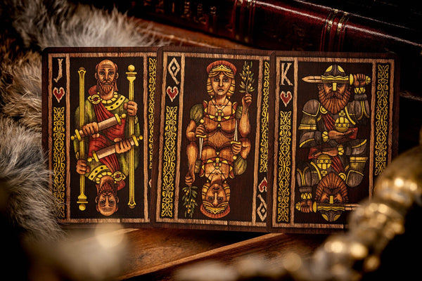 Kings Wild Project Beowulf Luxury Playing Cards - Standard Edition, Poker Size Custom Index, Literature-Themed Collectible Deck
