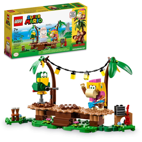 LEGO Super Mario Dixie Kong's Jungle Jam Expansion Set 71421 - Interactive Musical Building Toy