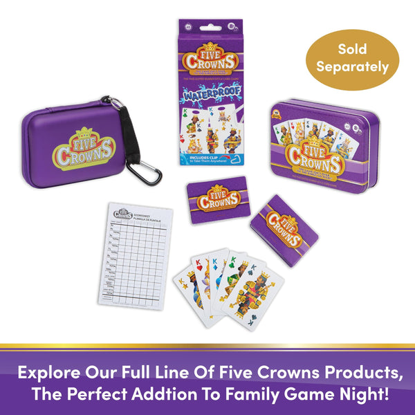 Five Crowns Giant Card Games – Jumbo Playing Cards, Card Game for Kids and Adults, Family Game Night, 5 Suited Rummy Style Card Game, Ages 8+