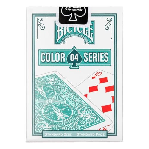 Bicycle Color Series #4 Turquoise Playing Cards, Poker Size Standard Index