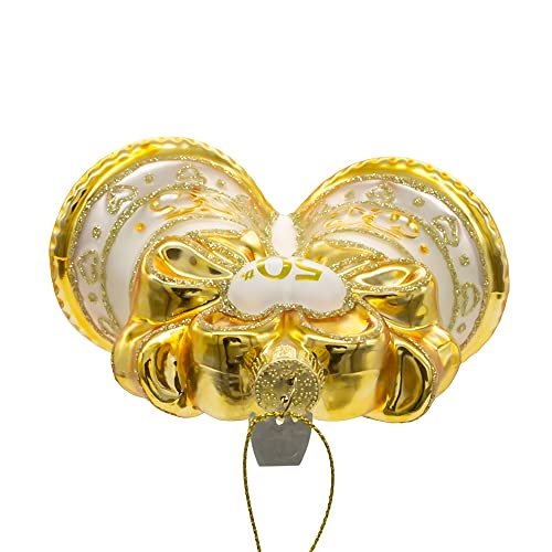Kurt S. Adler Noble Gems Glass 50th Anniversary Bell Ornament, 4-Inch