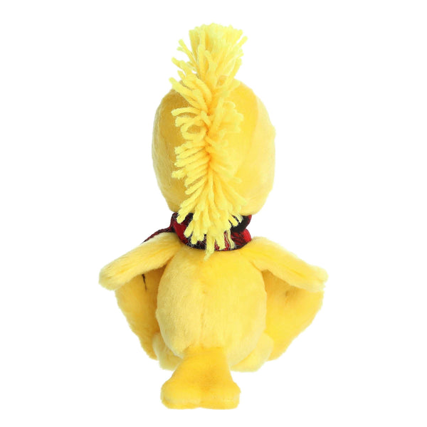 Aurora® Festive Peanuts® Winter Plaid Woodstock Stuffed Animal - Classic Characters - Lasting Memories - Yellow 6 Inches
