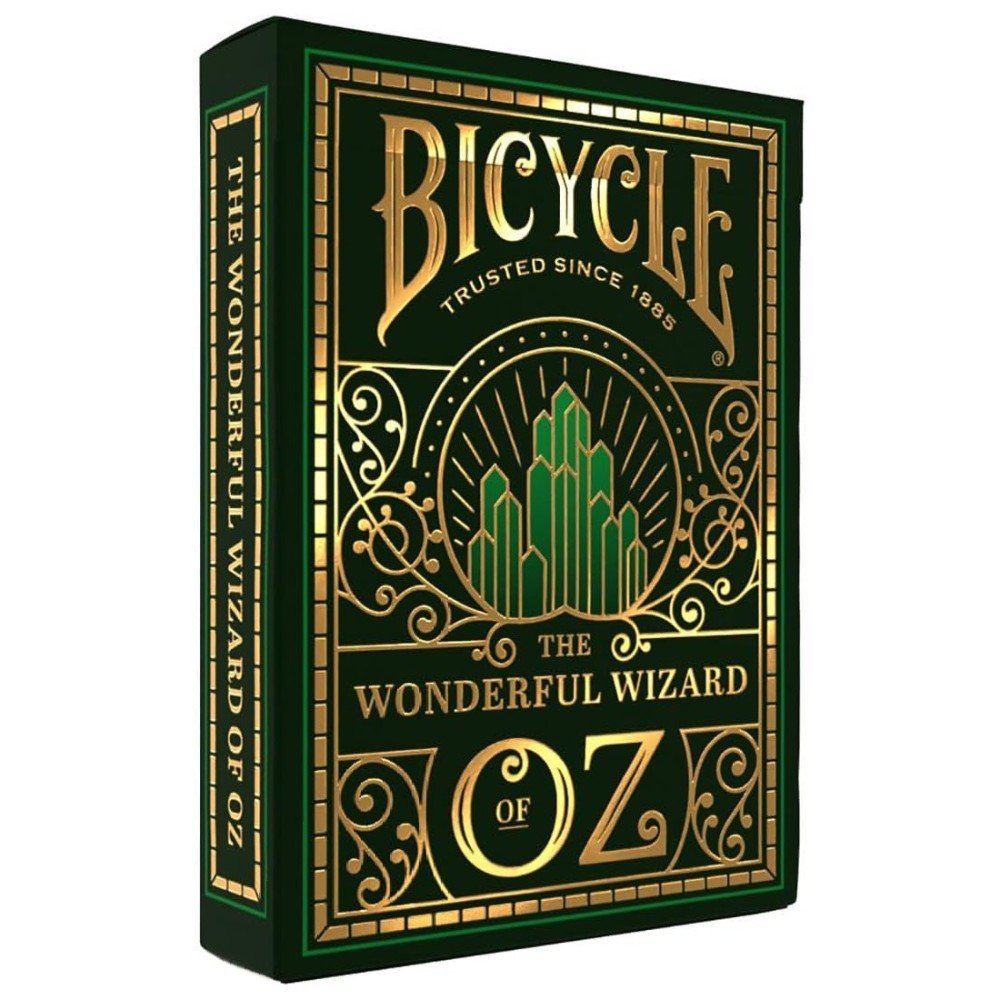 Bicycle Wizard of Oz Playing Cards, Oz Inspired Playing Card Deck, Emerald and Gold, 1 Deck