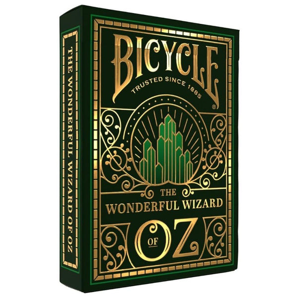 Bicycle Wizard of Oz Playing Cards, Oz Inspired Playing Card Deck, Emerald and Gold, 1 Deck