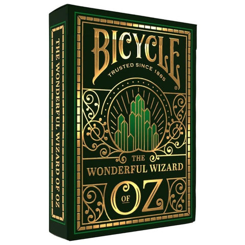 Bicycle Wizard of Oz Playing Cards, Oz Inspired Playing Card Deck, Emerald and Gold, 1 Deck