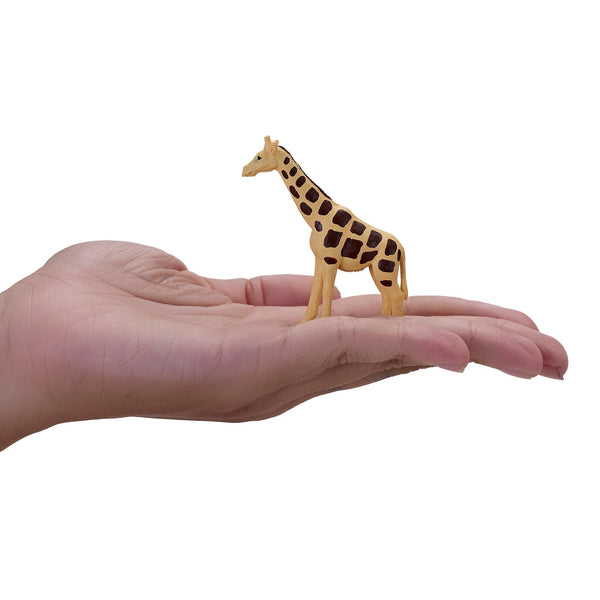 MOJO Mini African Wildlife Animals Playset, 12 Hand-Painted Mini Animal Figures, Realistic Highly Detailed PVC Safari Wildlife Figurines, UK Designed, Ages 3+