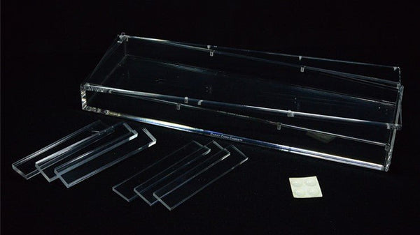 Carat X4 Clear Acrylic Four Playing Card Deck Case, Magnetic 4 Deck Storage Display Holder for Collectible Poker Cards