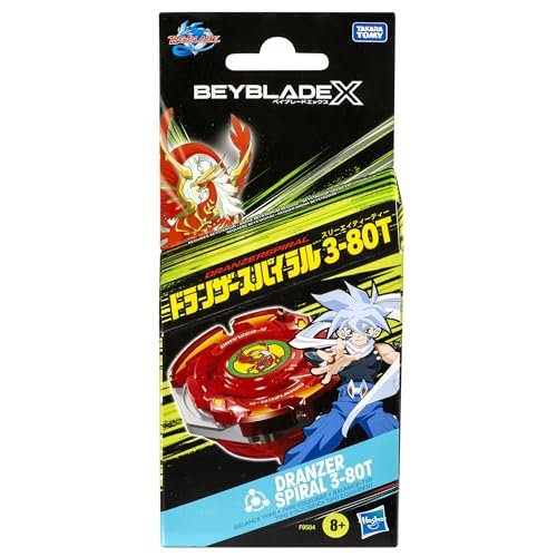 BEYBLADE X Dranzer Spiral 3-80T Anniversary X-Over Balance Type Right-Spinning Top and Launcher; Battling Top Toys for Ages 8+