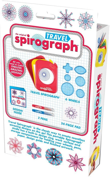 Spirograph Travel — The Classic Way to Make Countless Amazing Designs — Travel Art Activity On The Go! — for Ages 5+