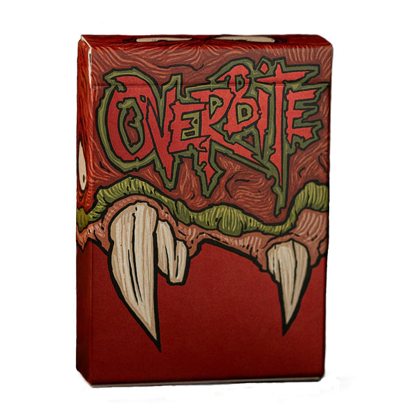 Kings Wild Project Overbite Red Luxury Playing Cards, Standard Edition, Poker Size Custom Index Deck, Monster-Themed Collectible Cards
